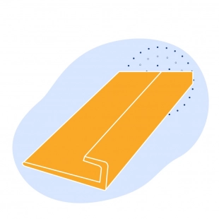 L-образный профиль стальной 250х250х28 мм ст8 ГОСТ 8509-93
