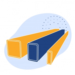 Труба профильная нержавеющая прямоугольная 80х40х1.5 мм AISI 304