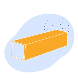 Оцинкованная квадратная труба 70х70х4 мм Ст3сп ГОСТ 8639-82