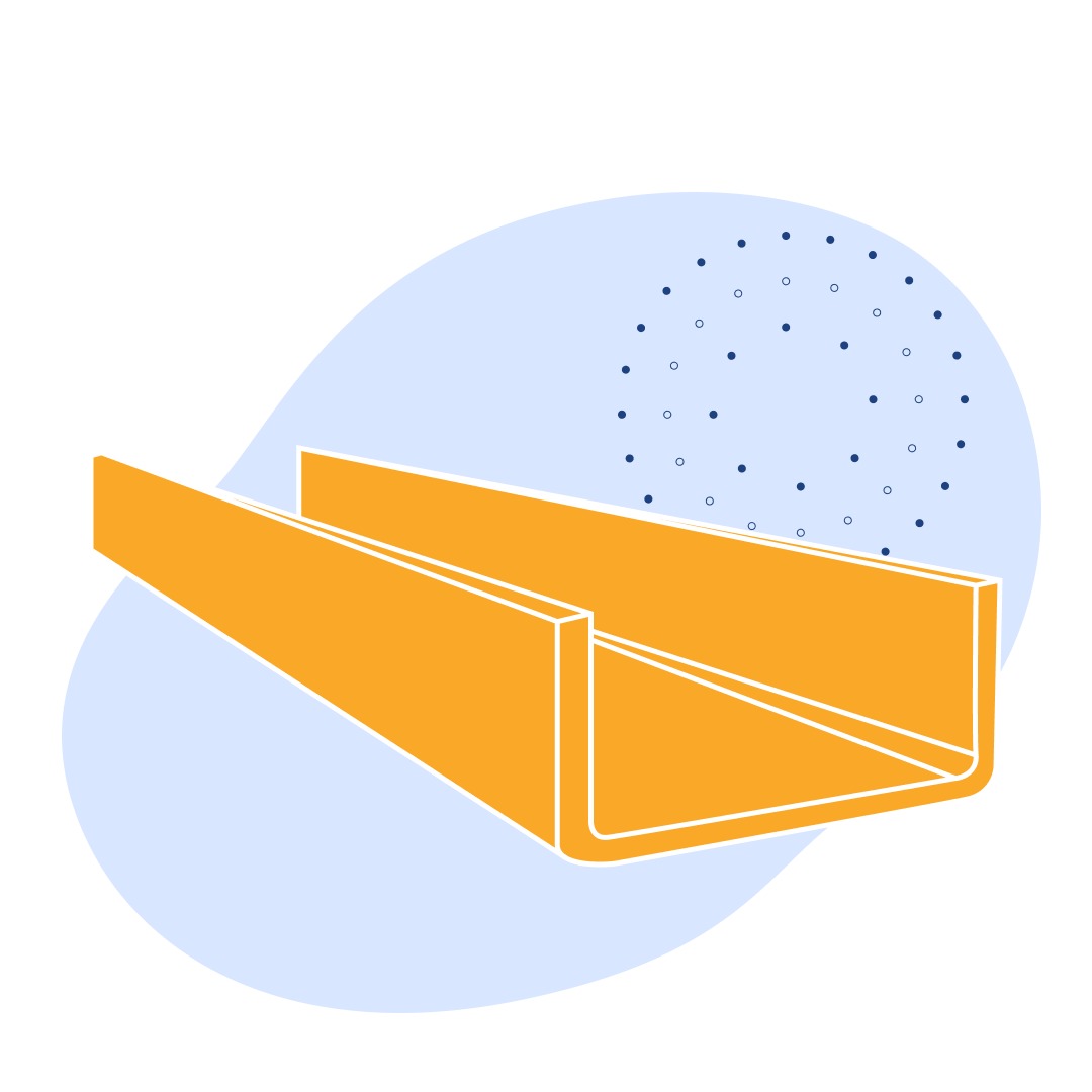 Швеллер стальной гнутый равнополочный 170х70х5 мм Ст3сп ГОСТ 8278-83