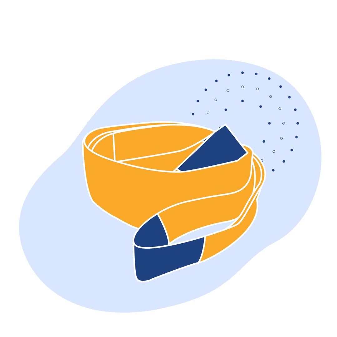 Строп двухпетлевой текстильный синий 8 т 8 м