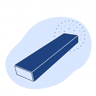 Оцинкованная прямоугольная труба 100х70х6 мм ст10 ГОСТ 8645-68
