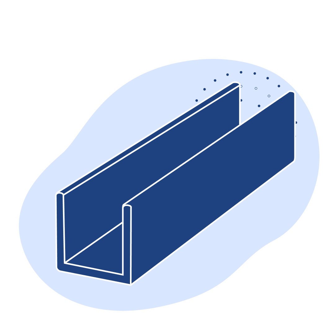 Алюминиевый швеллер 4x20x2x6000 мм В95 ГОСТ 8617-2018