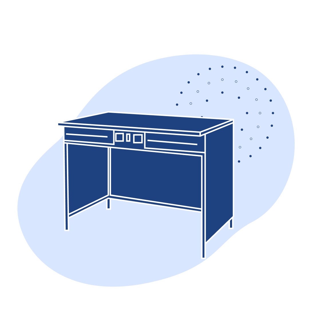 Стол электрифицированный 1200 ЛЛя ЛАБ ламинат 1200х600х850 мм
